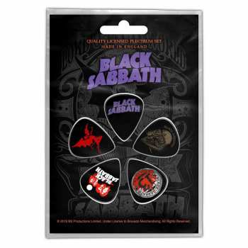 Merch Black Sabbath: Set di plettri Purple Logo Black Sabbath