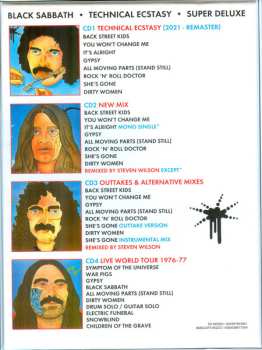 4CD/Set di cofanetti Black Sabbath: Technical Ecstasy Super Deluxe DLX