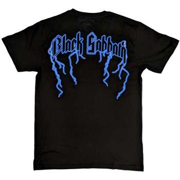 Merce Black Sabbath: Black Sabbath Unisex T-shirt: Lightning Henry (back Print) (small) S