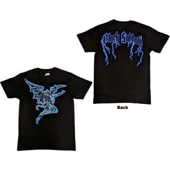 Merce Black Sabbath: Black Sabbath Unisex T-shirt: Lightning Henry (back Print) (small) S