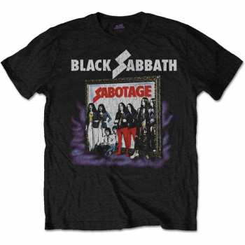 Merce Black Sabbath: Tričko Sabotage Vintage  S