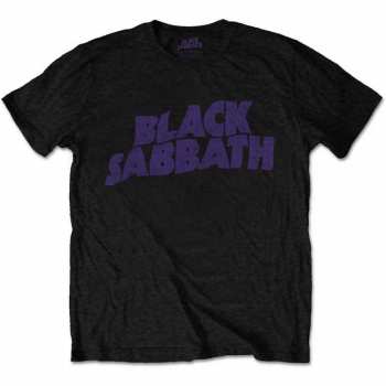 Merce Black Sabbath: Tričko Wavy Logo Black Sabbath Vintage  S