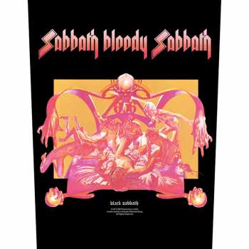 Merch Black Sabbath: Applicazione sulla schiena Sabbath Bloody Sabbath