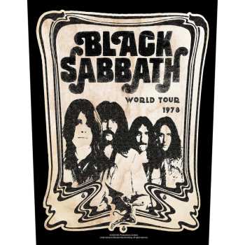 Merch Black Sabbath: Applicazione sulla schiena World Tour 1978