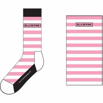 Merce BLACKPINK: Kotníkové Ponožky Stripes & Logo Blackpink 42 - 47