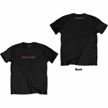 Merce BLACKPINK: Blackpink Unisex T-shirt: Born Pink (back Print) (small) S