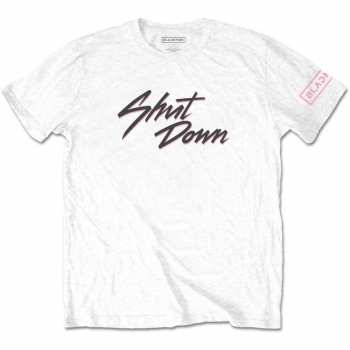 Merce BLACKPINK: Blackpink Unisex T-shirt: Shut Down (sleeve Print) (x-small) XS