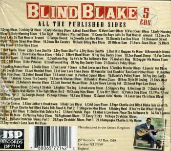 5CD/Set di cofanetti Blind Blake: All The Published Sides