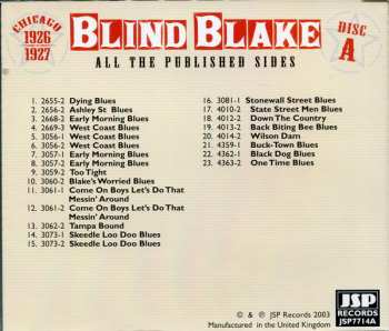 5CD/Set di cofanetti Blind Blake: All The Published Sides