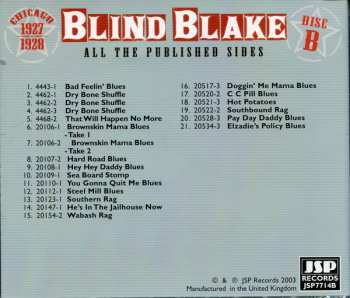 5CD/Set di cofanetti Blind Blake: All The Published Sides