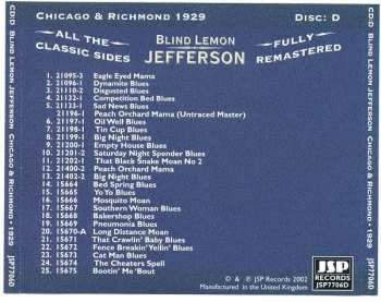 4CD/Set di cofanetti Blind Lemon Jefferson: The Complete 94 Classic Sides Remastered