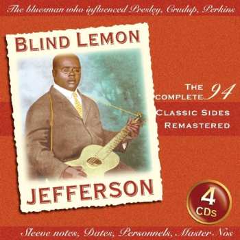 4CD/Set di cofanetti Blind Lemon Jefferson: The Complete 94 Classic Sides Remastered