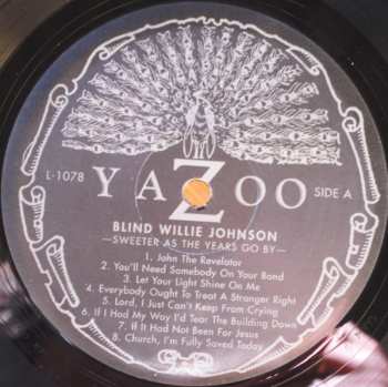 LP Blind Willie Johnson: Sweeter As The Years Go By