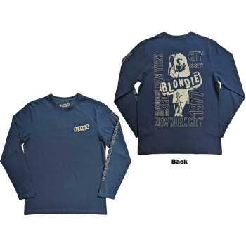 Merce Blondie: Blondie Unisex Long Sleeve T-shirt: Nyc '77 (back & Sleeve Print) (small) S