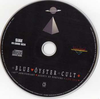 CD/DVD Blue Öyster Cult: 40th Anniversary - Agents Of Fortune - Live 2016 DLX