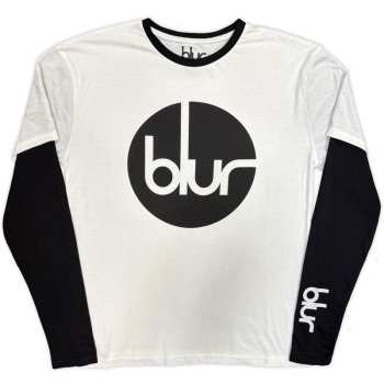 Merch Blur: Layered Long Sleeve Maglietta Circle Logo Blur