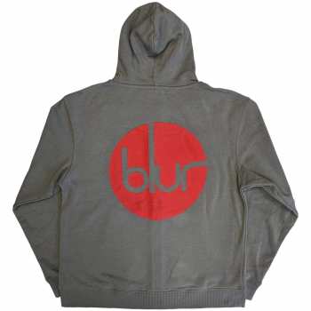 Merce Blur: Blur Unisex Zipped Hoodie: Circle Logo (back Print) (small) S