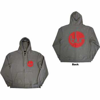 Merce Blur: Blur Unisex Zipped Hoodie: Circle Logo (back Print) (small) S