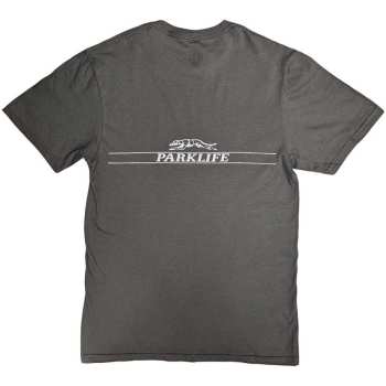 Merce Blur: Blur Unisex T-shirt: Pocket Blur / Parklife (charcoal Grey) (back Print) (small) S