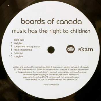 2LP Boards Of Canada: Music Has The Right To Children