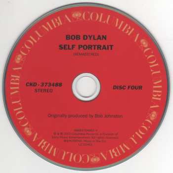 4CD/Set di cofanetti Bob Dylan: Another Self Portrait (1969-1971)