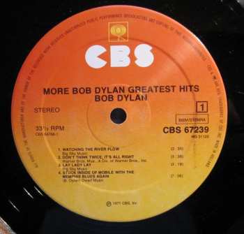 2LP Bob Dylan: More Bob Dylan Greatest Hits