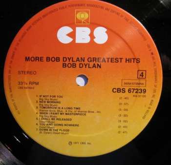 2LP Bob Dylan: More Bob Dylan Greatest Hits
