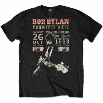 Merch Bob Dylan: Maglietta Carnegie Hall '63 