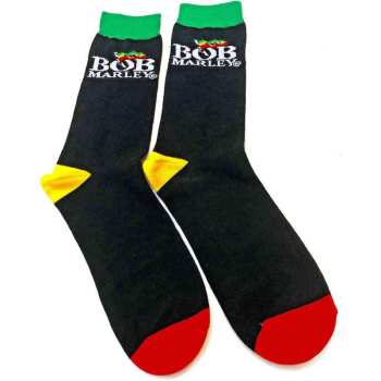 Merce Bob Marley & The Wailers: Bob Marley Unisex Ankle Socks: Logo (black) (uk Size 4 - 7) 36 - 42