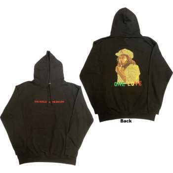 Merce Bob Marley & The Wailers: Bob Marley Unisex Pullover Hoodie: Wailers One Love Portrait (back Print & Embroidery) (small) S