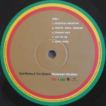 LP Bob Marley & The Wailers: Rastaman Vibration