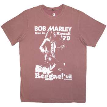 Merch Bob Marley & The Wailers: Stone Wash Maglietta Hawaii
