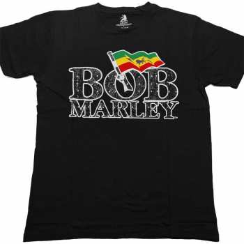 Merch Bob Marley & The Wailers: Maglietta Flag Logo Bob Marley