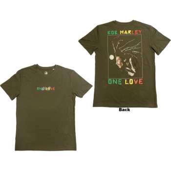 Merce Bob Marley & The Wailers: Bob Marley Unisex T-shirt: One Love Dreads (back Print) (small) S