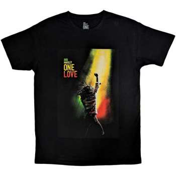 Merce Bob Marley & The Wailers: Bob Marley Unisex T-shirt: One Love Movie Poster (small) S