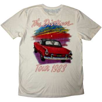 Merce Bob Seger & The Silver Bullet Band: Bob Seger & The Silver Bullet Band Unisex T-shirt: Distance Tour (natural) (back Print) (small) S