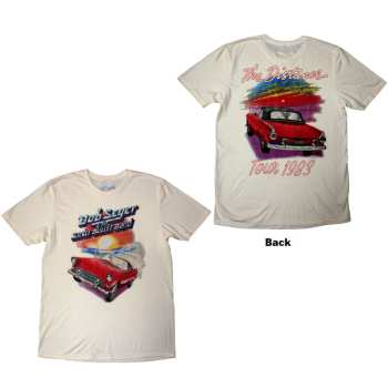 Merce Bob Seger & The Silver Bullet Band: Bob Seger & The Silver Bullet Band Unisex T-shirt: Distance Tour (natural) (back Print) (small) S
