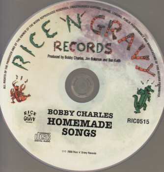 CD Bobby Charles: Homemade Songs