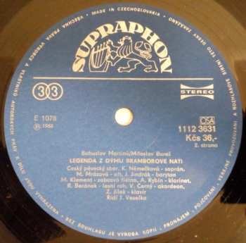 LP Bohuslav Martinů: Otvírání Studánek / Legenda Z Dýmu Bramborové Nati