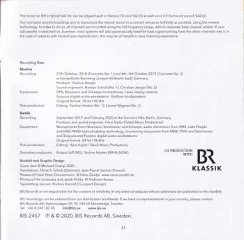 SACD Bohuslav Martinů: Violin Concertos 1 & 2 / Sonata For Solo Violin