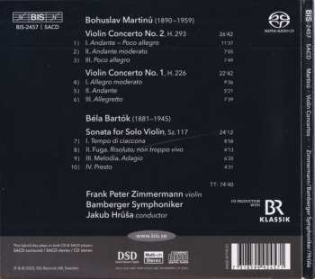 SACD Bohuslav Martinů: Violin Concertos 1 & 2 / Sonata For Solo Violin