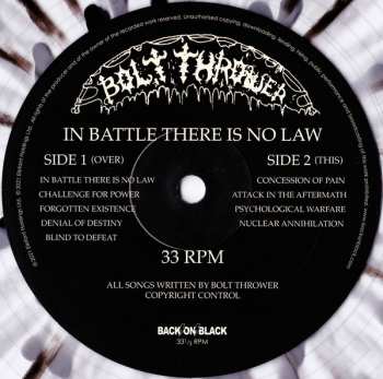 LP Bolt Thrower: In Battle There Is No Law! LTD | CLR