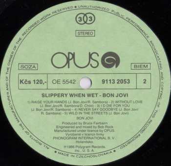 LP Bon Jovi: Slippery When Wet