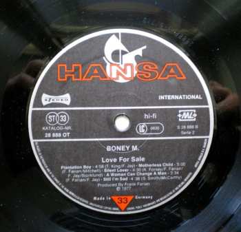 LP Boney M.: Love For Sale