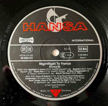 LP Boney M.: Nightflight To Venus