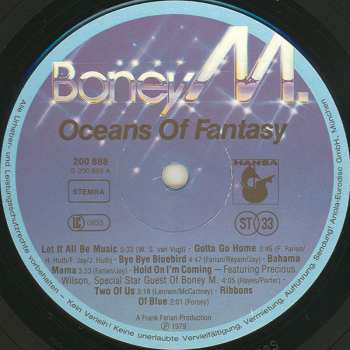 LP Boney M.: Oceans Of Fantasy