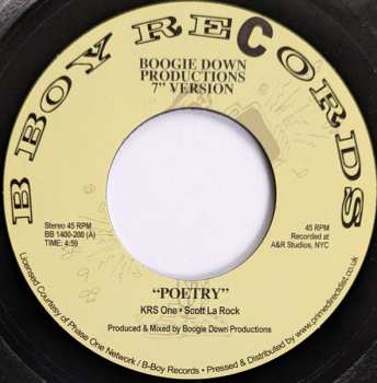 SP Boogie Down Productions: Poetry / My 9mm Goes Bang LTD