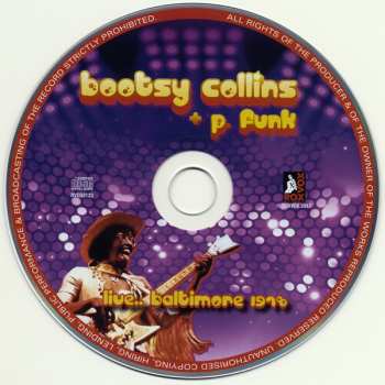 CD Bootsy's Rubber Band: Live... Baltimore 1978