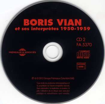 3CD Various: Boris Vian Et Ses Interprètes 1950-1959 (Chansons, Rock 'N' Roll Et Créations)