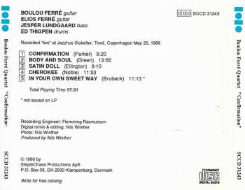 CD Boulou Ferré Quartet: Confirmation